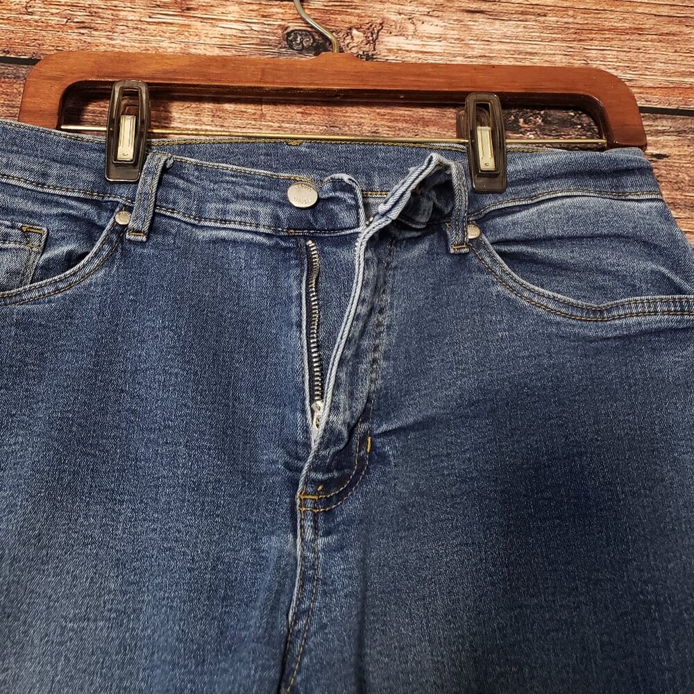 Venus Jeans Size 10 Skinny Mid Rise Blue Denim Stretch - Picture 5 of 10